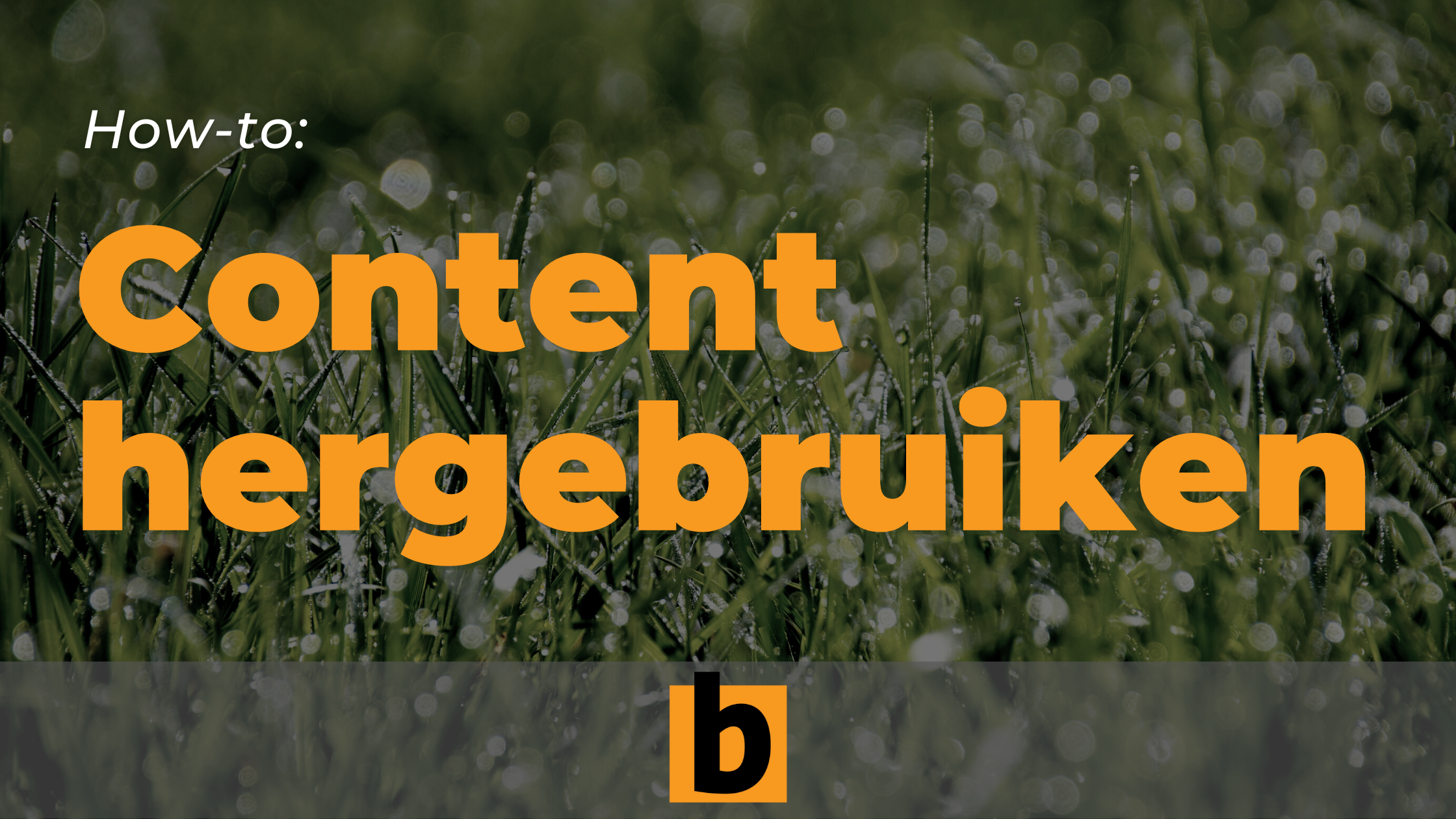 How-to: content hergebruiken