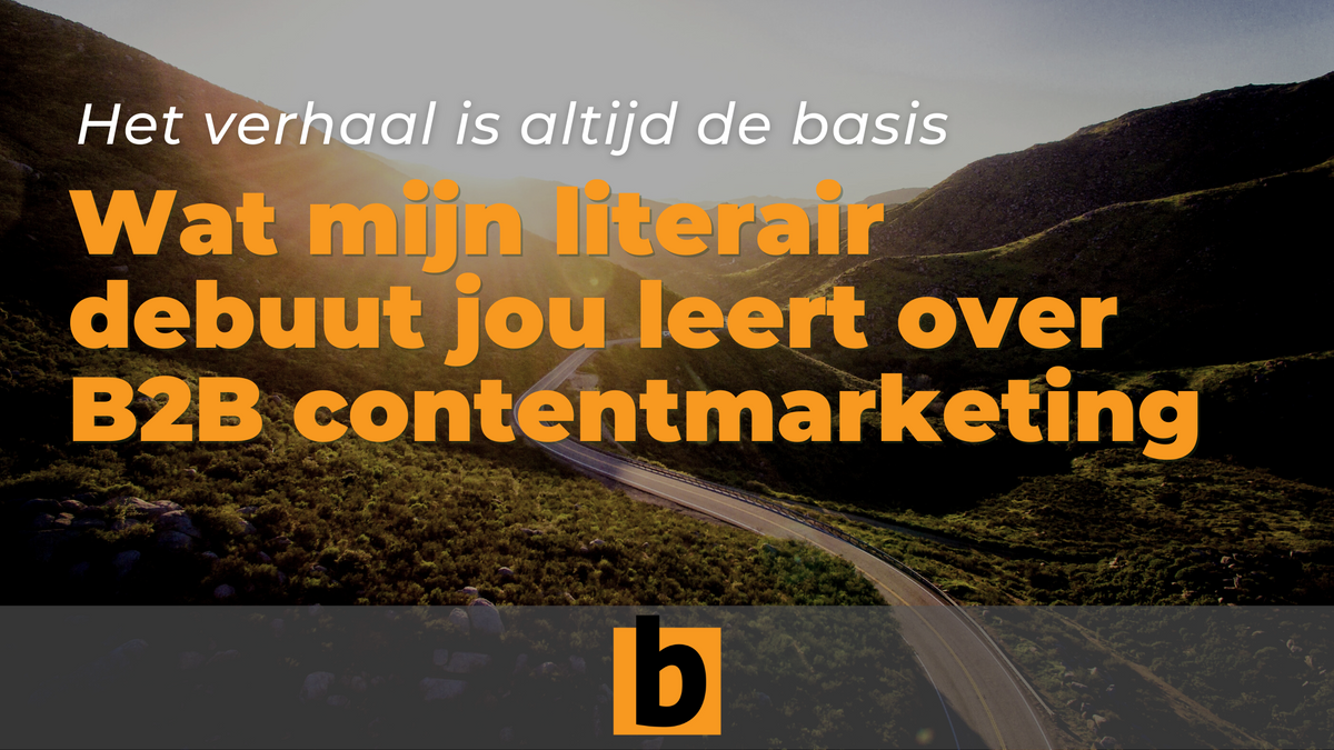 Wat mijn literair debuut (inclusief vechtpartij) jou leert over B2B contentmarketing. Denk ik.