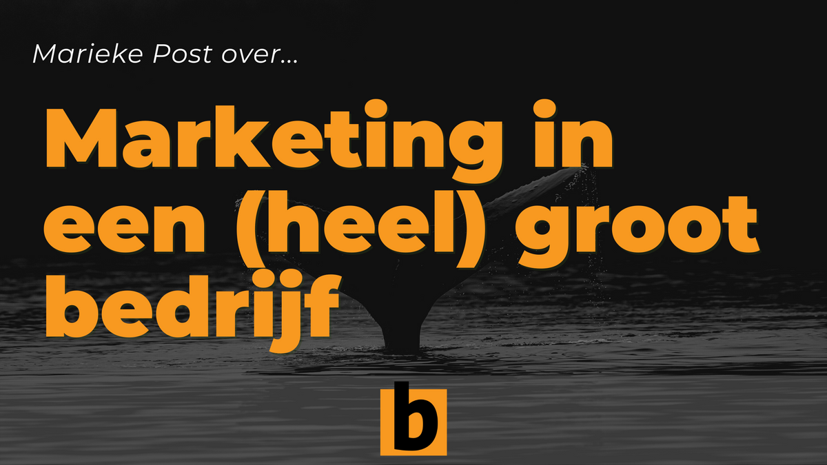 B2B Content Podcast: Marieke Post over marketing bij een (heel) groot bedrijf