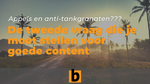 De tweede vraag die je moet stellen voor goede content